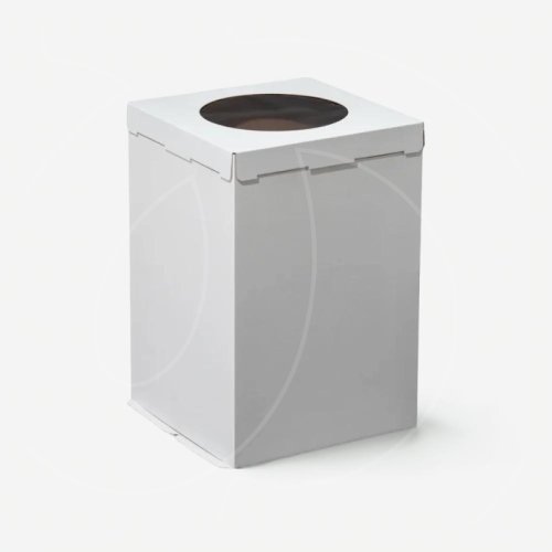 Коробка для торта с круглым окном белая 30х30х45 см 430451, ForG COMFORT I W W 300*300*450 S 