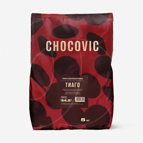 Шоколад тёмный CHOCOVIC "Тиаго" 54,5% 5 кг CHD-Q54CHVC-25B