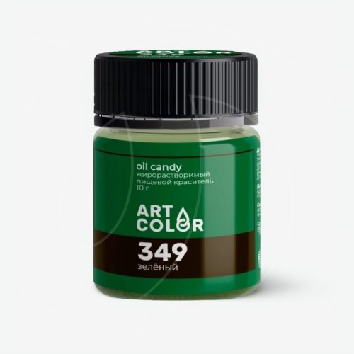 Краситель пищевой сухой жирорастворимый ART COLOR "OIL CANDY Зелёный" 10 г OIL-4690-10