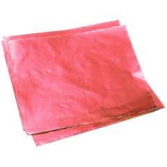Фольга для конфет обёрточная Розовая 10х10 см 100 шт ФК-8